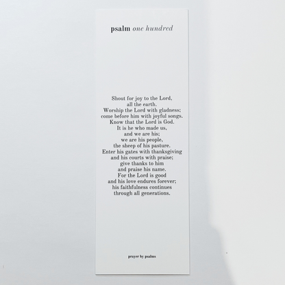 Bookmark - Psalm 100