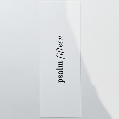 Bookmark - Psalm 15
