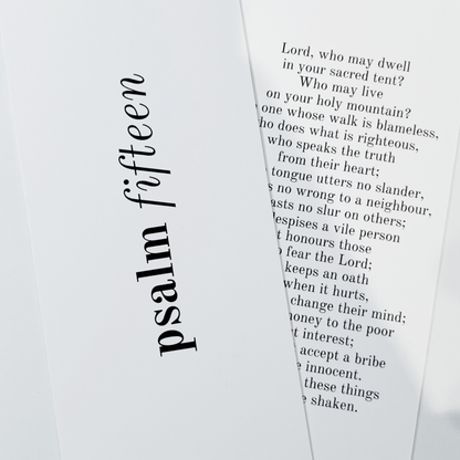 Bookmark - Psalm 15