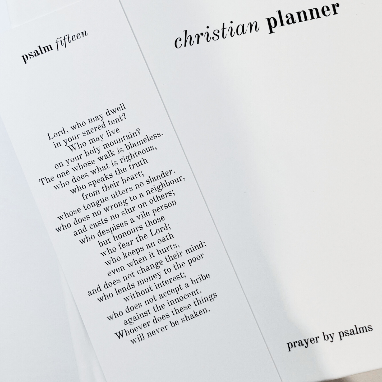 Bookmark - Psalm 15