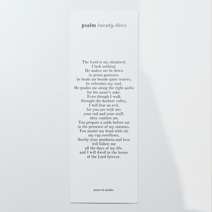 Bookmark - Psalm 23