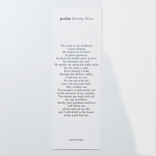 Bookmark - Psalm 23