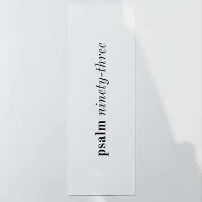 Bookmark - Psalm 93