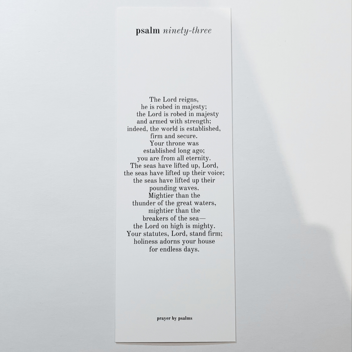 Bookmark - Psalm 93