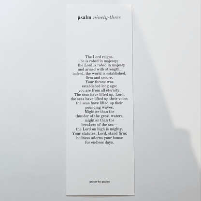 Bookmark - Psalm 93