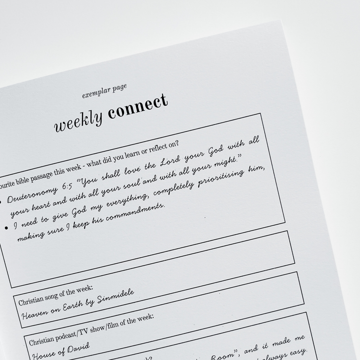 Christian Planner - Weekly